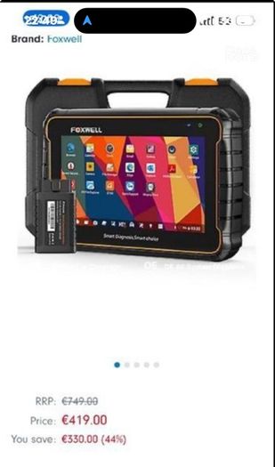 FOXWELL GT60 BT All System Car OBD2 Scanner Diagnostic Scan Tool BLUETOOTH