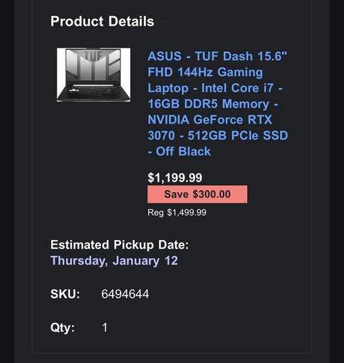 Asus Laptop i7 3070 2TB SSD