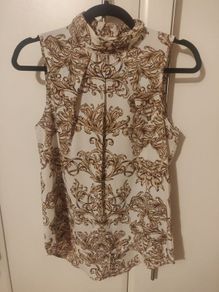Next Sleeveless Blouse Gold Design