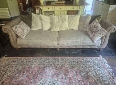 4 seater couch and 1 1/2 seater love couch...both Webb and Barker