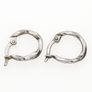 Vintage 925 Sterling Silver Leverback Small Hoop Earrings Image 3