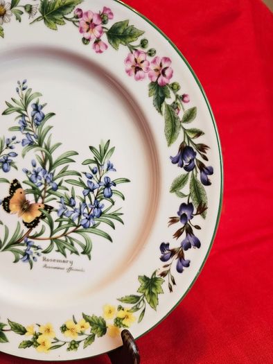 Royal Worcester Herbs Dinnerware , Set of two Rosemary and Black Mustard plates