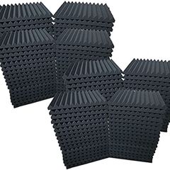 96 Pack Acoustic Foam Panel Wedge Studio Soundproofing Wall Tiles (FREE POSTAGE)