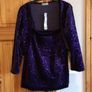 BNWT Per Una Purple Velvet and Sequin Cami and bolero set size 14 includes post Image 9