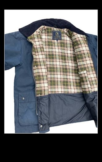 VINTAGE PG Field Navy Padded Wax Jacket Size XL