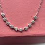 1ct diamond tennis necklace Image 2