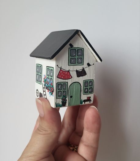 Handcrafted tiny wooden house!