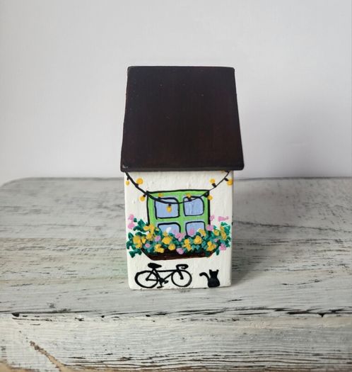 Handcrafted tiny wooden house!