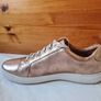 Clarks nallie Rose gold size 6D eu 39 leather Zip and lace closure In excellent condition Image 7