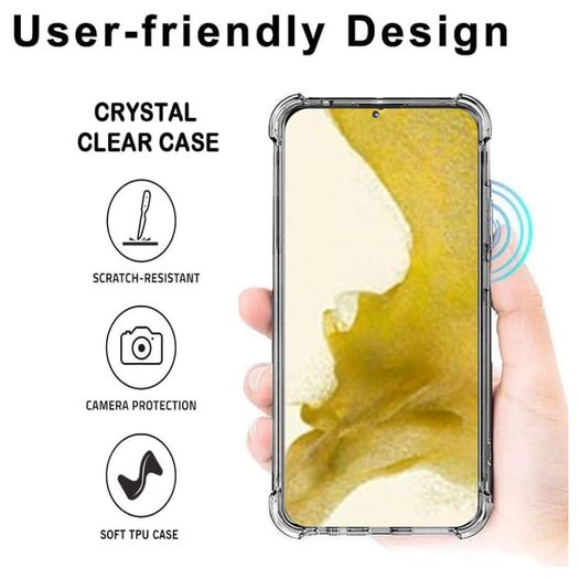 For Samsung Galaxy S22 Plus Case ShockProof Soft Phone Cover Clear TPU New - FHT08SMK2