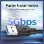 2 X Cabletime 1M Super Speed USB 3.0 Type-A (Male/Male) QC 3.0 Fast Charger & Data Sync 5Gbps Extension Cable (Brand New/Warranty) Image 2