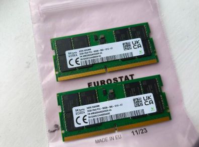 64GB SKHynix 2x32GB DDR5 Laptop RAM Sodimm 5600MHz Brand New