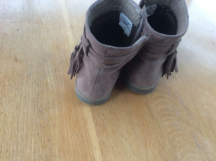 Beige ankle boots