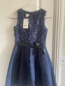 Monsoon girls navy dress