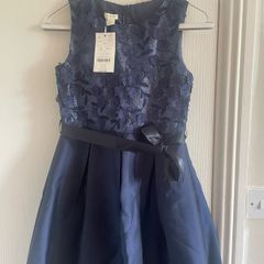 Monsoon girls navy dress