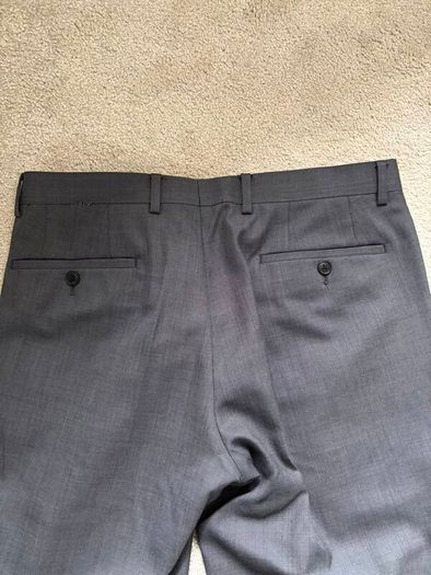 Remus Uomo Slim Fit Grey Wool Rich Suit (36R / 32S)