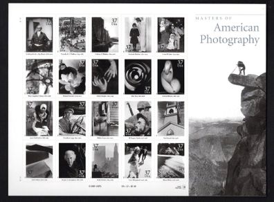 2002 USA American Photography Commemorative Stamps Sheet Mint Never Hinged (MNH)