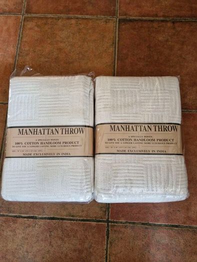 Manhattan 100 % Cotton Throws (2 Sizes)