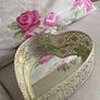 ShabbyChic Love Heart Mirror Tray Image 3