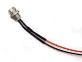 6mm Pre-Wired LEDs Bulb Ultra Bright Emitting Diodes Indicator Lights 48V Panel Mount Red/Blue