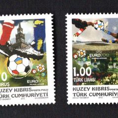 2012 Cyprus European Football Championship - Poland & Ukraine Commemorative Stamps Mint Never Hinged (MNH)