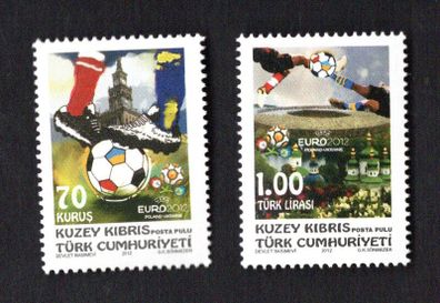 2012 Cyprus European Football Championship - Poland & Ukraine Commemorative Stamps Mint Never Hinged (MNH)