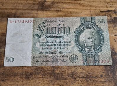 Germany, Third Reich, 50 Reichsmark Note 1933, 30 March 1933, circulated - free standard postage