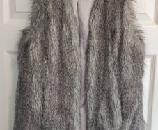 Faux fur gilet size 10