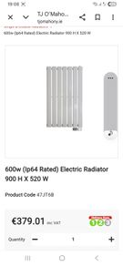 Electric radiators for bathrooms
