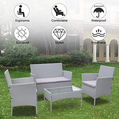 Garden Furniture Set, 4 piece