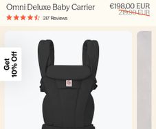 Ergobaby Omni Deluxe Black Cotton