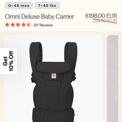 Ergobaby Omni Deluxe Black Cotton