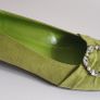 Solada Moda Ladies Green Suede Shoes New With Box Size UK4 Jewel Detail Low Heel CAN POST Image 9