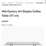 West Elm glass top Coffee Table 'Mid Century Art Display' Image 8