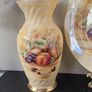Rare Vintage Aynsley "Orchard Gold" Dinner Plate and Vase Image 2