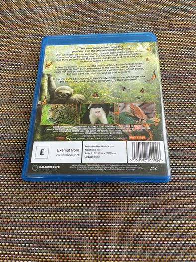 Rainforest 3D blu-ray dvd