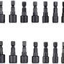 Nut Driver Bit Sets with Chrome Vanadium Steel, 20pcs 1/4'' Hex Nut Driver Master Kit for Quicker Change Chuck, Electric Hand Drill Image 7