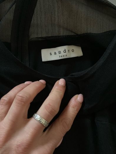 Sandro black dress size 2 - uk 10. Great cond