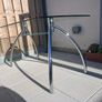 Glass and chrome dining table Image 2