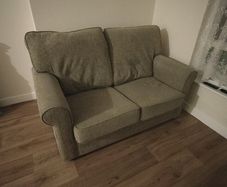2 seater sofa bed and chair