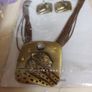 Costume  Necklace & Matching  Earrings.  Length  - 9". Image 2