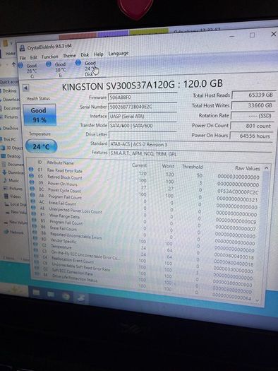 4 x SSD hard drive
