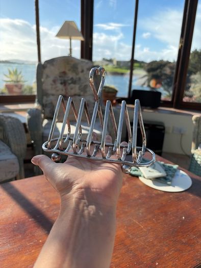 Toast rack silver plated