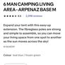 6 man camping living area Image 2