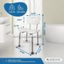 Bath Chair with Backrest for Shower Safety Image 2