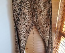 Leopard Print Harem Trousers Joggers  Elasticated Waist