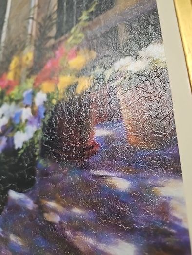 Framed 'Flower Shop" by artist Jan McLaughlin
