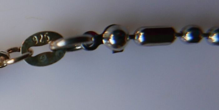 Vintage Sterling Silver 925 Bead Chain length 17" - 5,6g
