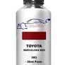 Touch Up Paint For Toyota Auris Barcelona Red 3R3 30ML Direct Appliance Chip Scuff Mark Brush In Lid Image 2