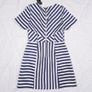 Oasis Blue Striped White A-line Dress 8UK/36EU Image 8